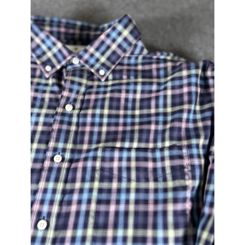 Oak Hill Shirt Mens 3XLT Big Tall Plaid Button Down Cotton Long Sleeve Green